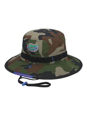 NEW Jordan Florida Gators On Field Sideline Camo Boonie Bucket Hat Size S/M NWT